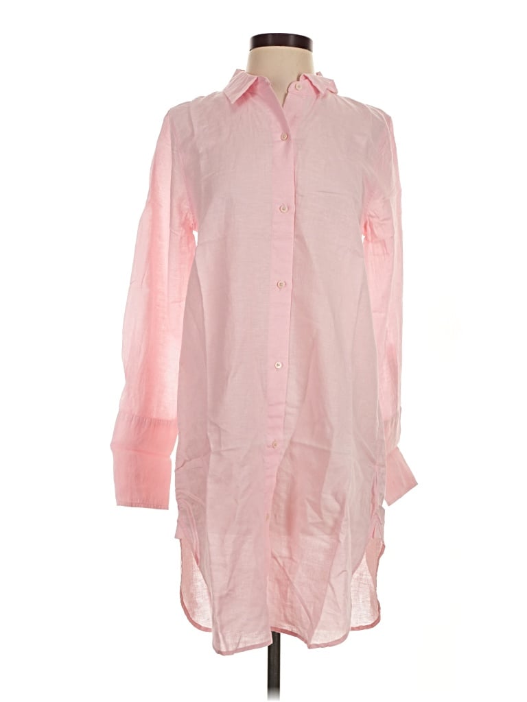Jcrew Long Sleeve Button Down Shirt In Pink