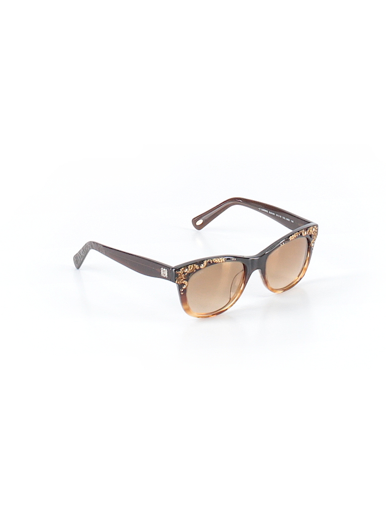 Loewe Solid Brown Sunglasses One Size - 78% off | thredUP