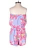 Lilly Pulitzer 100% Polyester Tropical Floral Pink Blue Romper Size XS - photo 2