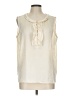 Talbots Outlet Ivory Sleeveless Blouse Size L - photo 1