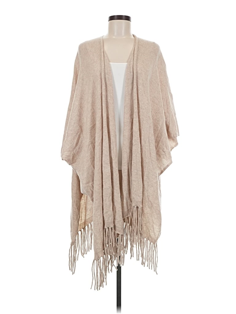 Pre-owned Garnet Hill Poncho In Tan
