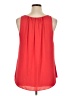 Veronica M. 100% Polyester Red Sleeveless Blouse Size XL - photo 2
