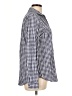 Kut from the Kloth Checkered-gingham Blue Long Sleeve Button-Down Shirt Size L - photo 4