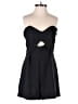 Glam Solid Black Romper Size M - photo 1