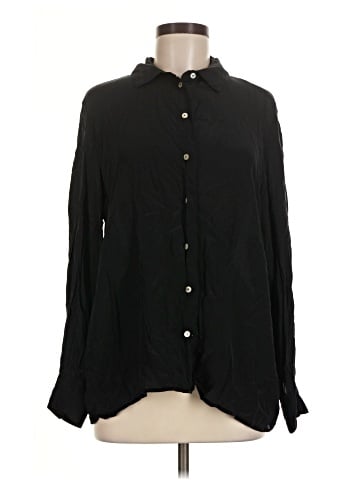 Topshop Long Sleeve Button-Down Shirt (view 1)