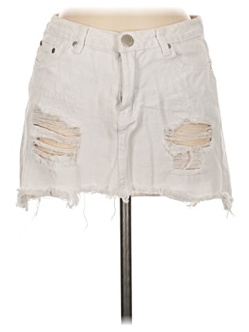 Signature 8 Denim Skirt (view 1)