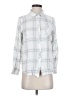 Well Worn 100% Viscose Plaid Silver Long Sleeve Button-Down Shirt Size S - photo 1