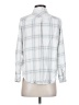 Well Worn 100% Viscose Plaid Silver Long Sleeve Button-Down Shirt Size S - photo 2
