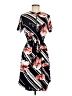 En Focus Studio Print Black Casual Dress Size 8 - photo 1