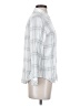 Well Worn 100% Viscose Plaid Silver Long Sleeve Button-Down Shirt Size S - photo 4
