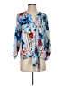 Ruby Rd. 100% Polyester Blue 3/4 Sleeve Blouse Size S - photo 1