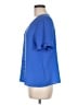 CeCe Blue Short Sleeve Blouse Size M - photo 5