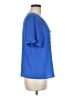 CeCe Blue Short Sleeve Blouse Size M - photo 4