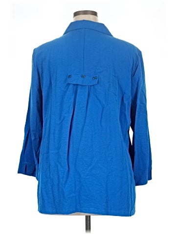 Ali Miles 3/4 Sleeve Button-Down Shirt (view 2)