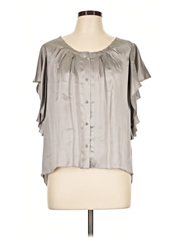 Hinge Short Sleeve Silk Top (view 1)