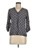 Kenar 100% Rayon Blue 3/4 Sleeve Blouse Size M - photo 1