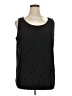 Susan Graver Black Sleeveless Blouse Size 1X - photo 1