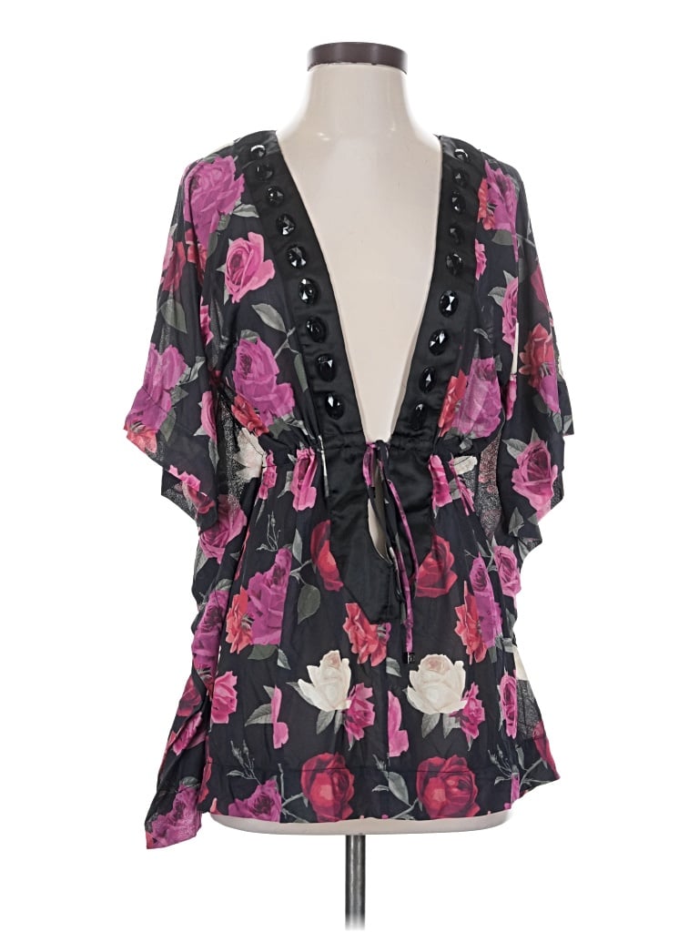 Pre-owned Beach Bunny Kimono In Black