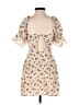 Sabo 100% Polyester Floral Ivory Casual Dress Size XS - photo 2