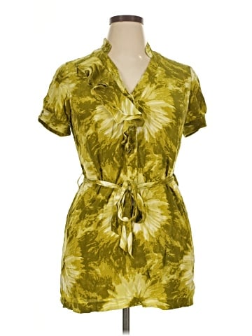 Tabitha Short Sleeve Silk Top (view 1)