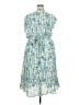 Apt. 9 100% Polyester Print Teal Casual Dress Size XXL - photo 2