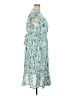 Apt. 9 100% Polyester Print Teal Casual Dress Size XXL - photo 4