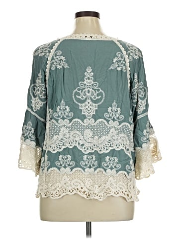 Democracy 3/4 Sleeve Blouse (view 2)