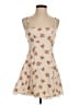 Cider 100% Cotton Floral Tan Cocktail Dress Size XS - photo 1