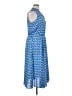Anne Klein 100% Polyester Print Blue Casual Dress Size XL - photo 4