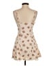 Cider 100% Cotton Floral Tan Cocktail Dress Size XS - photo 2