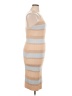 JOA Stripes Tan Casual Dress Size L - photo 4