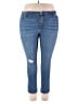 Chaps Solid Blue Jeans Size 16 - photo 1