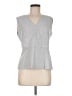 Ann Taylor Gray Sleeveless Blouse Size 6 - photo 1