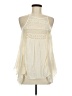 Rebellion Ivory Sleeveless Blouse Size M - photo 1