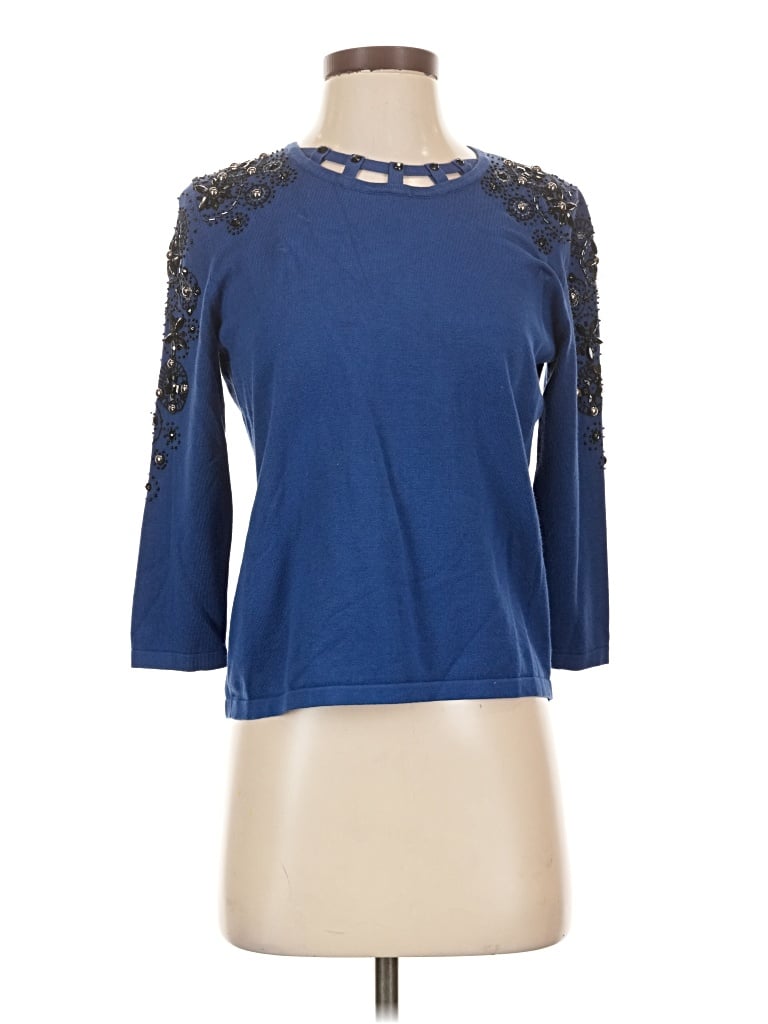 Pre-owned Alfred Dunner Pullover Sweater In Blue