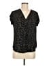 Fun2Fun 100% Polyester Black Short Sleeve Blouse Size M - photo 1