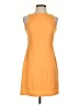 CDC Apparel Solid Orange Casual Dress Size 4 - photo 1