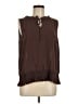 Rebecca Moses 100% Polyester Brown Sleeveless Blouse Size M - photo 1