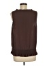 Rebecca Moses 100% Polyester Brown Sleeveless Blouse Size M - photo 2