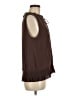 Rebecca Moses 100% Polyester Brown Sleeveless Blouse Size M - photo 4