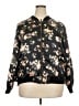 New Look 100% Polyester Floral Black Jacket Size 3X - photo 1