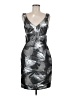 Karen Millen Metallic Silver Cocktail Dress Size 6 - photo 1