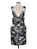 Karen Millen Metallic Silver Cocktail Dress Size 6 - photo 2