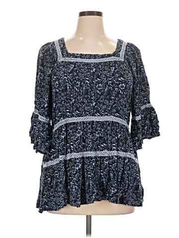Free People 3/4 Sleeve Blouse (view 1)