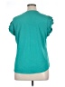 Adrianna Papell Teal Short Sleeve Top Size XL - photo 2