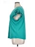 Adrianna Papell Teal Short Sleeve Top Size XL - photo 5