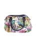 Anuschka 100% Leather Tropical Floral Multi Color Purple Leather Shoulder Bag One size - photo 1