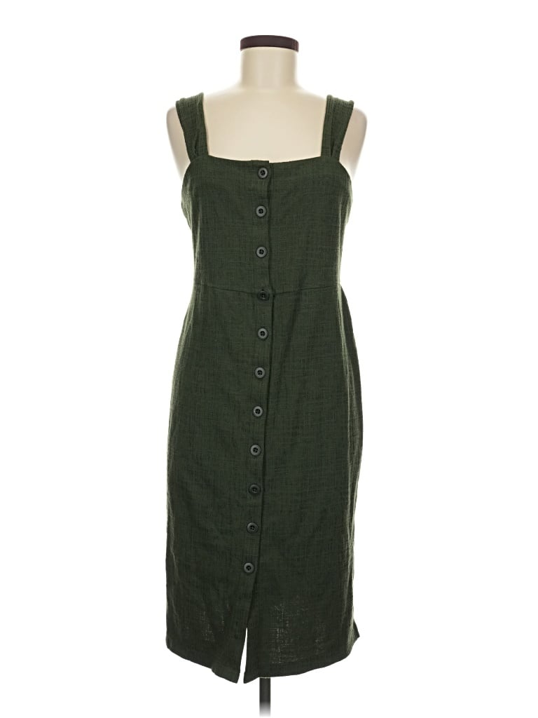 Pre-owned Texture & Thread Madewell Casual Dress In Green