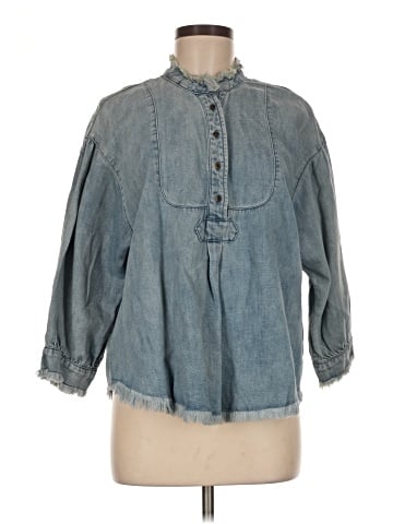 Holding Horses 3/4 Sleeve Button-Down Shirt (view 1)