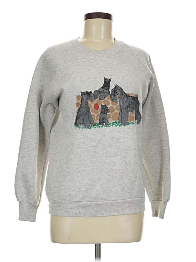 Pre-owned Jerzees Sweatshirt In Gray